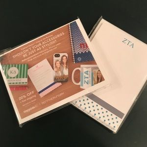 Zeta Tau Alpha thank you cards